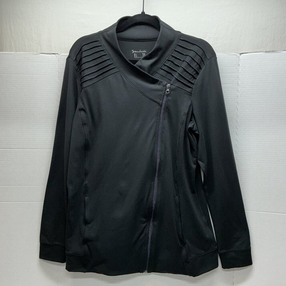 LARGE MOTO JACKET SUSAN LUCCI PTP:21.50" POCKETS YAY!!